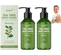 Gel Doccia Ad Albero Del Tè per Uomo e Donna,2pcs Tea Tree Body Wash,Detergente per Il Corpo All'Albero Del Tè,Gels Doccias Naturale Olio Dell'Albero del Tè,Gels Doccias Tea Tree con Pompa