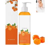 Gel doccia al cachi, deodorante naturale, detergente e idratante profondo, potente rimozione degli odori, profumo fresco, adatto a uomini e donne, pelle liscia, 120 ml