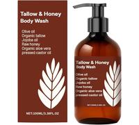 Gel doccia al miele di manzo 100 ml - Gel doccia idratante con miele per pelle ruvida e secca, pulisce e nutre profondamente i pori, per una carnagione uniforme, per tutti i tipi di pelle (1 pezzo)