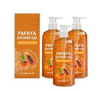 Gel doccia alla papaia - Gel doccia esfoliante schiarente e lisciante, nutriente e idratante a lunga durata per pelli scure, uomini e donne (3)