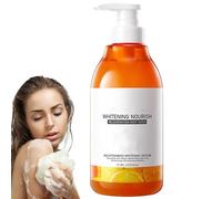 Gel doccia alla vitamina C, limone e niacinamide, gel doccia nutriente e rivitalizzante alla vitamina C, detergente e nutriente in profondità, uniforma il tono della pelle