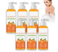 Gel doccia cachi contro l'odore degli anziani, gel doccia deodorante per rimuovere odori forti, profumo fresco, detergente profondo e idratante per donne e uomini (6 pezzi)