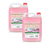Gel doccia con profumo di mandorle - formula delicata e nutriente - confezione da 2 caraffe da 5 litri ciascuna, ideale per hotel, palestre, spa - gel corpo idratante professionale