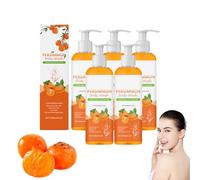 Gel doccia e bagnoschiuma Persimmon - Deodorante Bagnoschiuma con cachi per uomo e donna, elimina l'odore forte, deterge e idrata in profondità con profumo fresco, gel doccia da viaggio (5 Bottiglie)