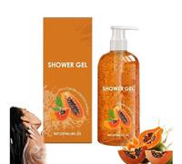 Gel Doccia Idratante Alla Papaya, Sapone Multiuso Per Viso E Corpo, Gel Doccia Dalla Fragranza Persistente, Per Tutti I Tipi Di Pelle (1pcs)