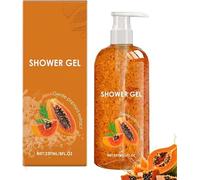 Gel doccia idratante anti-oleosità alla papaya, detergente corpo esfoliante, schiarente e levigante, multi-azione, viso e corpo, profumo a lunga durata, per tutti i tipi di pelle