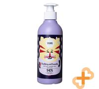 Gel Doccia Naturale YOPE Per Bambini Mirtillo Lavanda 400ml Detergente