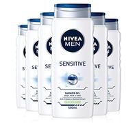 Gel doccia Nivea Men Sensitive, 500 ml, confezione da 6 (etichetta in lingua inglese)