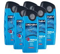 Gel Doccia, Triple Vitality, Doccia Schiuma Rivitalizzante e Tonificante, ORIGINAL 250ml (6 Unità)