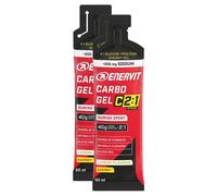 Gel energetico Enervit Sport Carbo Gel C2:1PRO 60 ml al limone con sodio - 2 pezzi