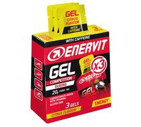 Gel energetico Enervit Sport con caffeina 3 x 25 ml - agrumi