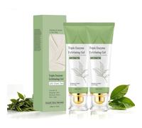 Gel Esfoliante Al Tè Verde Con Triplo Complesso Enzimatico (2pcs) | Il triplo complesso enzimatico rimuove delicatamente le cellule morte. Gel esfoliante delicato adatto a pelli spente