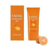 Gel esfoliante alla vitamina C, esfoliante per il viso, gel sbiancante esfoliante, pulizia profonda, formula delicata naturale per tutti i tipi di pelle, migliora la rugosità della pelle e una