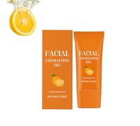 Gel esfoliante arancione, esfoliante per il viso, con arancio per viso e corpo, esfoliante per viso e corpo, esfoliante per il viso con arancia, finisce i pori, chiarificante (1 pezzo, 60 g)