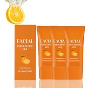 Gel esfoliante arancione, esfoliante per il viso, con arancio per viso e corpo, esfoliante per viso e corpo, esfoliante per il viso con arancia, finisce i pori, chiarificante (3 PC, 60 g)