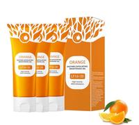 Gel esfoliante arancione naturale, gel esfoliante arancione, peeling profondo con enzimi, gel esfoliante per il corpo del viso, pulizia dei pori, umidità (3 pezzi, 100 ml)