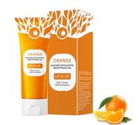 Gel esfoliante arancione naturale, gel esfoliante arancione, peeling profondo con enzimi, gel esfoliante per il corpo del viso, pulizia dei pori, umidità (1 pezzo, 100 ml)