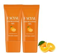 Gel esfoliante per viso, scrub esfoliante all'arancia per viso e corpo, deterge in profondità, idrata la pelle, adatto a tutti i tipi di pelle
