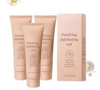 Gel esfoliante pulente per il viso e il corpo degli enzimi delicati scrub viso con proprietà idratanti ringiovanenti, pulizia profonda per sporco, pelle confortevole, per tutti (3 pezzi)