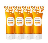 Gel esfoliato per il viso arancione, gel esfoliante per il viso, per la pulizia profonda del poro per esfoliazione esfoliante, 100 g per la pelle del viso (4)