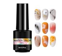 Gel Fiorito,8ml Strumenti Per Manicure Naturali E A Lunga Durata | Gel Per Unghie Con Effetto Marmo Per Manicure Artistica | Per Donne Ragazze Principianti Manicurista Viaggio Quotidiano Matrimonio Fe
