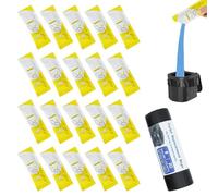 Gel igienico portatile - 20 pezzi di polvere per escrementi, a prova di perdite, assorbente, durevole, creativo, design moderno, campeggio, festival, cantiere, camper, viaggi, caccia,