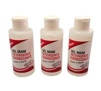 Gel Igienizzante per Mani, Detergente, Pratico e Rapido, Confezione da 3 Pezzi, Renee Blanche. Confezione da viaggio o da borsetta. MADE IN ITALY
