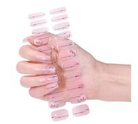 Gel indurito Strisce Unghie Stili Francesi Gel Unghie Adesivi Strisce Smalto Gel Unghie Unghie Avvolgenti Adesivi Artificiali