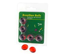 Gel Intimo Sfere Brasiliane Taloka - Fragola e Champagne, 5 pz