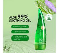 Gel lenitivo 99% di aloe 250ml - Senza effetto appiccicoso al 99% - Sollievo dalle scottature solari - Lenitivo e idratante|Idratante, leggero|Tipo gel|Non grasso|Assorbimento rapido per viso, pelle, 