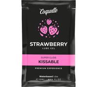 Gel lubrificante alla fragola baciabile all''acqua coquette 10 ml