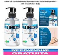 Gel Lubrificante Intimo a Base D'Acqua Senza Parabeni 250Ml (Confezione Da 2)
