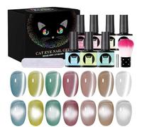 Gel Magnetico per Unghie | 7 Colori Smalto Magnetico con Pennello | Set Olio Per Unghie A Lunga Durata | Per Donne Manicure Festa Vacanza Quotidiano Formale Casual Festivo Matrimonio
