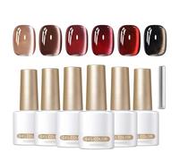 Gel Magnetico per Unghie - Prodotti Per Manicure Ad Alta Luminosità 6 Colori | Kit Gel Per Unghie UV Con Glitter Magnetico,Per Matrimoni Compleanno Donne Ragazze Casa Soggiorno