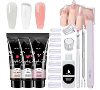 Gel Manicure Nails - 7.5ml Vibrant Colours Ggel Nail With Long-Lasting Shine | Geel Nail Kit Complete Set | Poly Nail Gell Kit Ideal For Salon-Quality Nails, Extensions & At-Home Styling