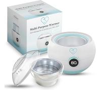 Gel massaggiante elettrico multiuso e scalda-olio, fusore di cera, include pentola riscaldante in alluminio (500 ml), manopola per regolare la temperatura (da 35 °C a 125 °C), con schermo LCD