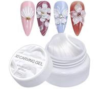 Gel Modellante 3D - Gel Solido 3D per Ricostruzione Unghie 5g, Cura Bellezza Scultura Morbida Manicure per Utilizzo Casalingo e Professionale