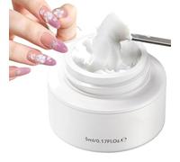 Gel Modellante Per Unghie - Bianco A Lunga Durata Senza Strofinamento 5 Ml | Gel Modellante 3 D A Polimerizzazione UV Per La Pratica Del Salone Di Bellezza Per Manicure, Appuntamenti, Feste