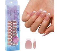 Gel morbido Unghie Suggerimenti Colorati Press Su Unghie 300pcs 3 in 1 X Cappotto Suggerimenti Primer Base 1 Passo False Morbido Gel Unghie Quadrate Mandorla
