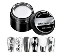 Gel Nail - 7ml High Glossy Paint | Super Glittery Mirror Finish For Outlining | 3D Reflective Manicure Accessory For Women Beginners And Professionals