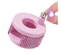Gel Nail Magnet,Automatic 360 Degree Rotating | Nail Design Magnet with Rhinestones - for Beginner Adults Manicure Crafting Design Home Salon Daily Travel