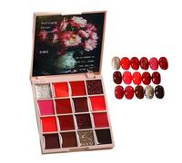 Gel Nail Polish Palette, 16-Color Cream Nail Gel Polish, Manicure Palette Solid Gel Polish, Solid Gel Nail Polish, Tiny Solid Nail Gel Polish Glue for Professional Manicure Results at Home