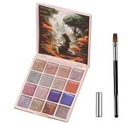 Gel Nail Polish - Solid Pudding Palette With 16 Trendy Shades, Smooth Glossy Finish, Compact Travel Friendly Design | Professional Manicure Kit For Styling At Home Or Salon