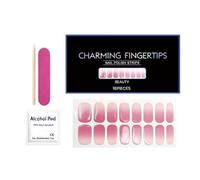 Gel Nail Strips - Soft Adhesive, Long Lasting, No UV Needed, Easy Removal