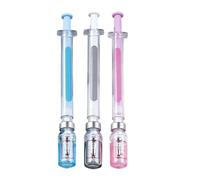 Gel Pens - 3 pezzi Syringe Shape Ink Ballpoint, Smooth Writing System, Comfort Grip Barrel, Quick Drying Acid Free Tip | Ideal for Nurse School Office Classroom Prizes Home Student Boys Girls