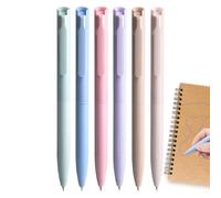 Gel Pens, Quick-Dry Multicolor Set, 6-Piece Smooth Writing Stationery, Retractable Ballpoint for Teachers, Ideal for School, Calligraphy, Doodling, Sketching, Drawing, or Journaling