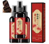 Gel per capelli allo zafferano, Spray annerente allo zafferano, Tratta i capelli secchi e crespi, Lacca naturale a base vegetale per capelli grigi-neri