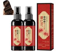 Gel per capelli allo zafferano, Spray annerente allo zafferano, Tratta i capelli secchi e crespi, Lacca naturale a base vegetale per capelli grigi-neri