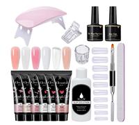 Gel Per Estensione e Unghie,6 Colori, Lunga Durata, Strumenti Progettazione Base Unghie | Base Coat Gel per Estensione 'Unghia,Gli Adulti, Professionisti, Principianti, Donne, Ragazze, Fidanzate