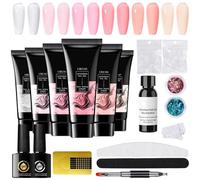 Gel per Estensioni,Kit Base Gel Costruzione Smalto Colla | Base Per Smalto Multifunzionale e Per Ricostruzione, Strumenti Per Design Artistico, Ideale Per Appassionati, Principianti e